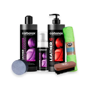 Carbonax Fényes bőrápoló és bőrtisztító csomag