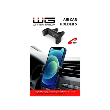 WG Autós telefontartó | szellőzőrácsra rögzíthető | 2 felfogatással | 58-85 mm