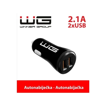 WG Autós töltő | 2 x USB-A | 2,1A