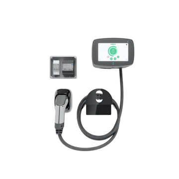 Wallbox Commander 2 elektromos autó fali töltő 7 méter | Type2 | 22kW | fekete