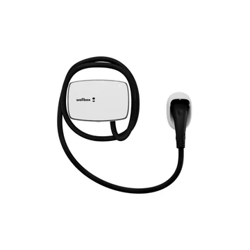 Wallbox Commander 2s elektromos autó fali töltő 5 méter | Type2 | 22kW | fehér