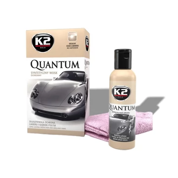 K2 QUANTUM szintetikus viasz védőbevonat 140g (mikroszálas kendővel)