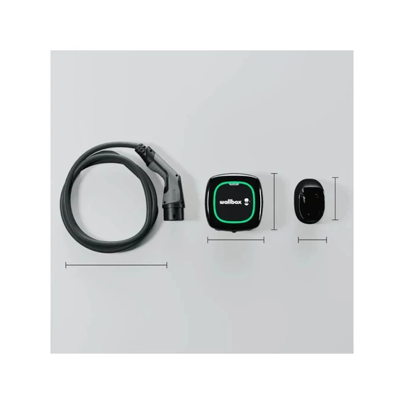 Wallbox Pulsar Plus elektromos autó fali töltő 5 méter | Type2 | 22kW | fekete