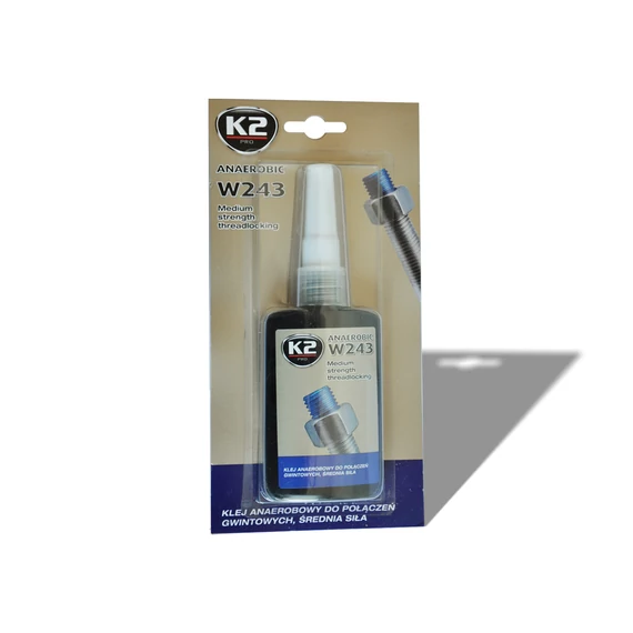 K2 ANAEROBIC 243 csavarrögzítő 50g (közepes)