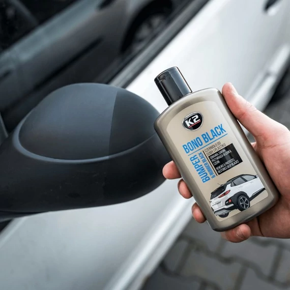 K2 BONO BLACK gumiápoló, műanyagápoló és feketítő krém 250ml