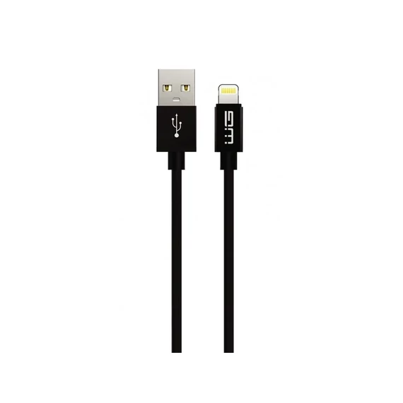 WG Adatkábel USB-A / Lightning |fekete | 2,4A | 100 cm