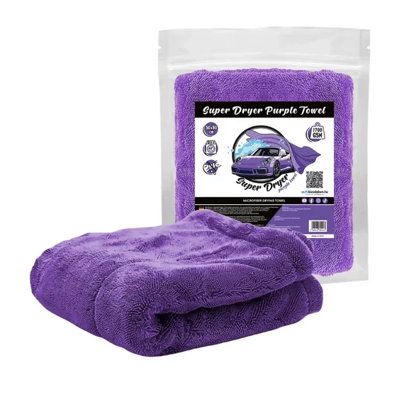 Super Dryer Purple Towel - Kétoldalas Járműszárító Törölköző | 1700gsm