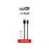 WG Adatkábel USB-A / Lightning |fekete | 2,4A | 100 cm