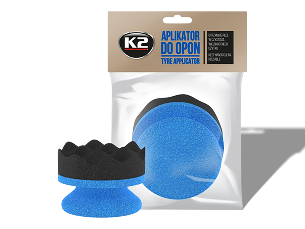 K2 Applikátor szivacs - gumiabroncshoz és műanyaghoz