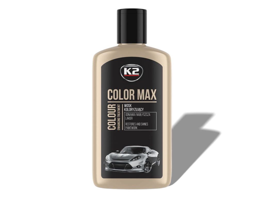 K2 COLOR MAX fekete polír-wax 250ml