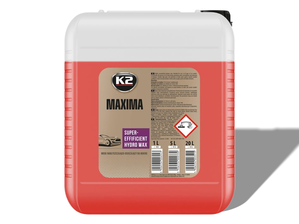 K2 MAXIMA hydro wax (vízlepergető) 20L