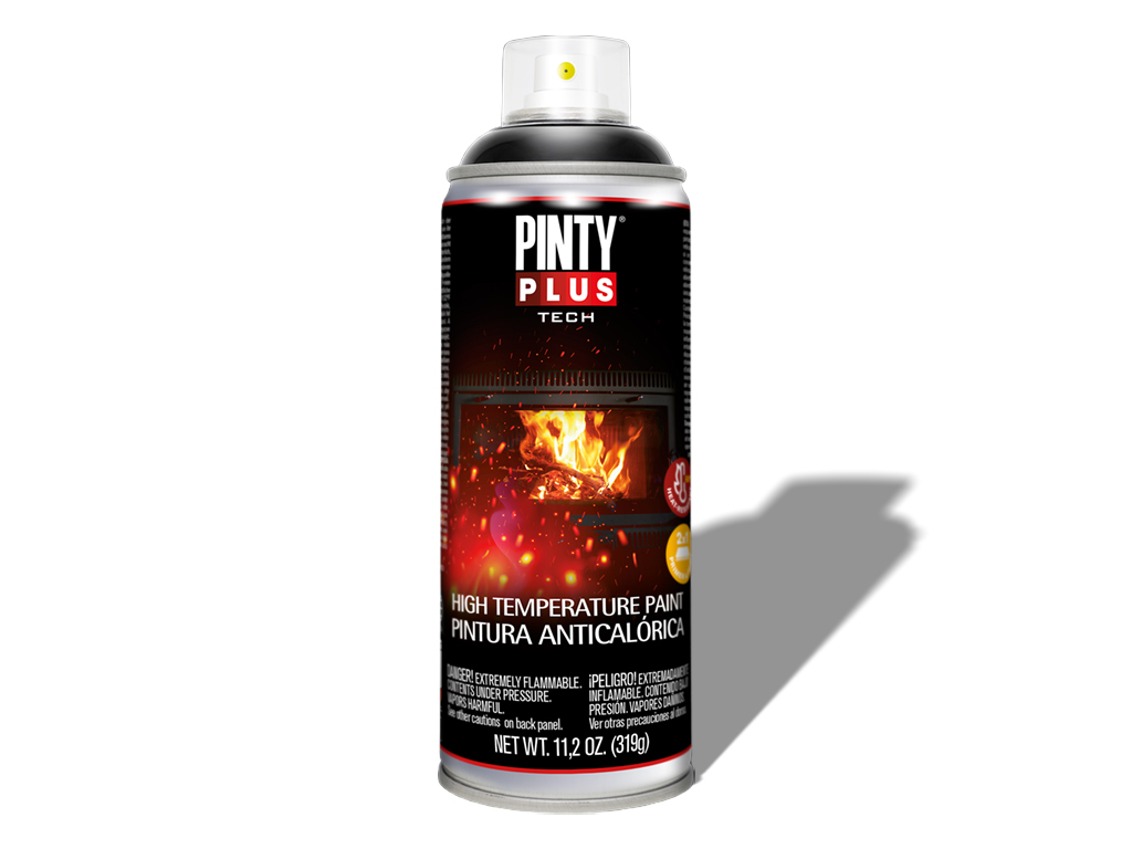 Pinty Plus Tech hőálló festék aeroszol 400ml | ezüst